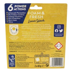 Astonish Toilet Rim Block Twin Pack Lemon Splash